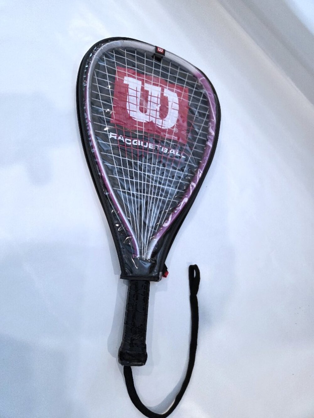 Wilson Racquetball Racquet - Purple & White with case